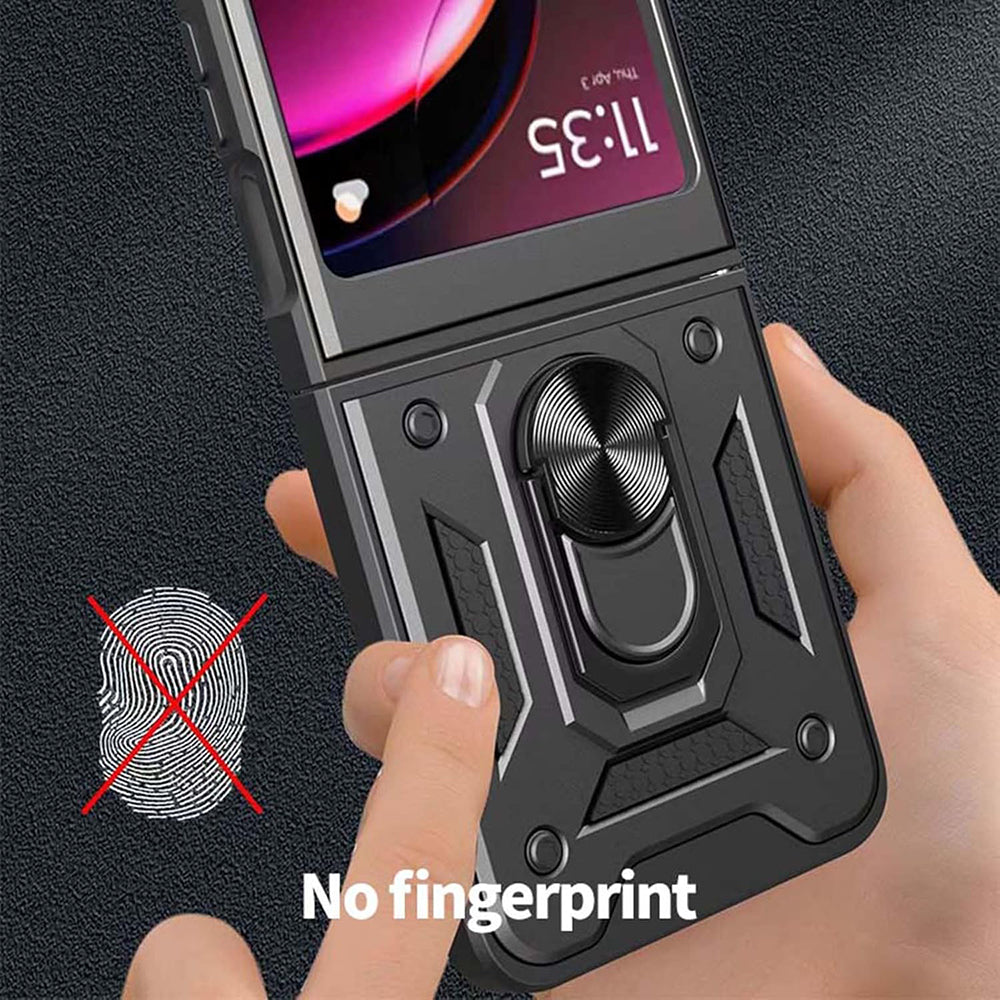 Cover til Motorola Razr 50 Ultra, Techsuit, CamShield, Sort