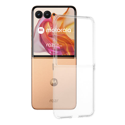 Cover til Motorola Razr 50 Ultra, Techsuit, Klar, Transparent