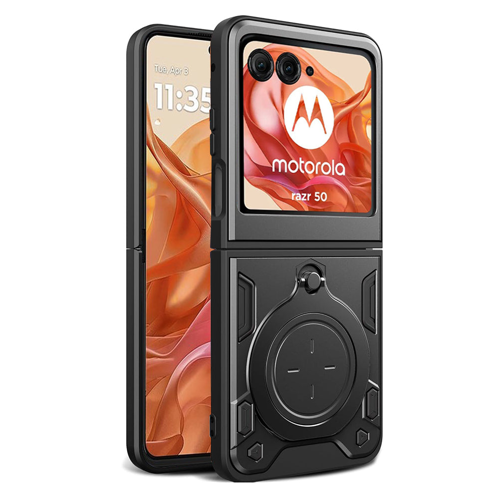 Cover til Motorola Razr 60 / Razr 50, Techsuit, CamGuard Pro, Sort