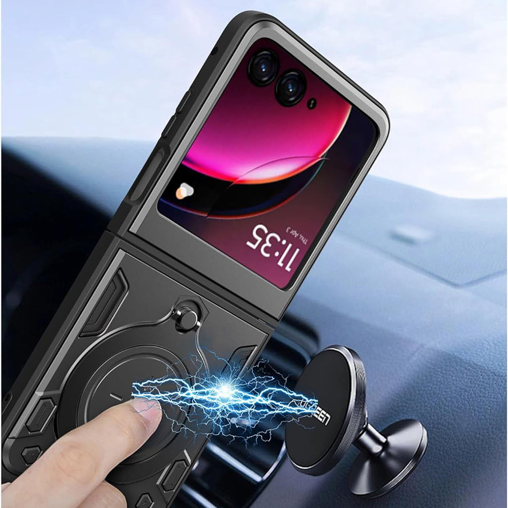 Cover til Motorola Razr 60 / Razr 50, Techsuit, CamGuard Pro, Sort
