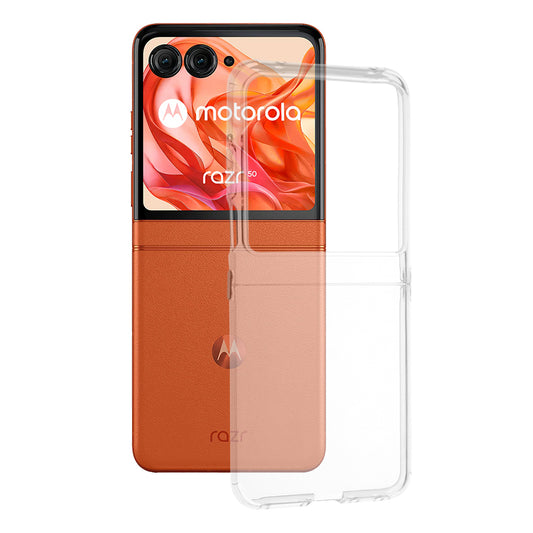Cover til Motorola Razr 60 / Razr 50, Techsuit, Klar, Transparent