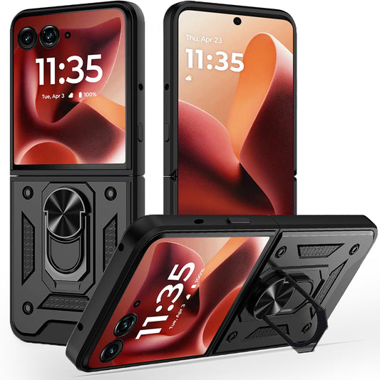 Cover til Motorola Razr 60 Ultra, Techsuit, CamShield, Sort
