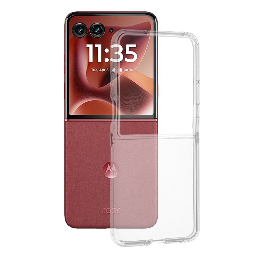 Cover til Motorola Razr 60 Ultra, Techsuit, Klar, Transparent