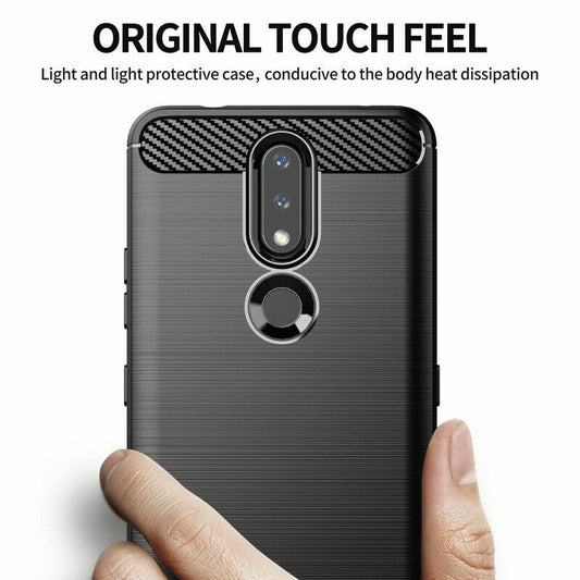 Cover til Nokia 2.4, Techsuit, Carbon, Sort