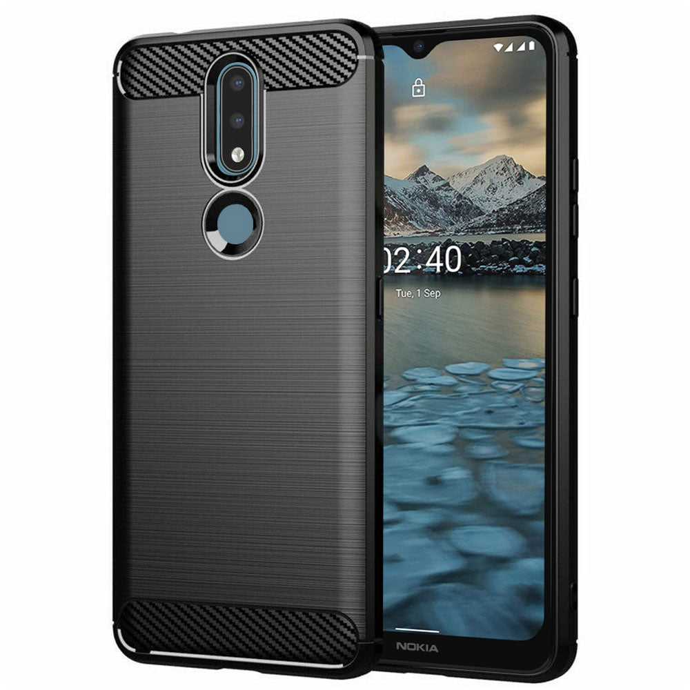Case for Nokia 2.4, Techsuit, Carbon, Black