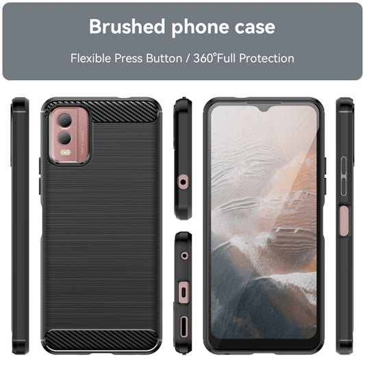 Cover til Nokia C32, Techsuit, Carbon, Sort