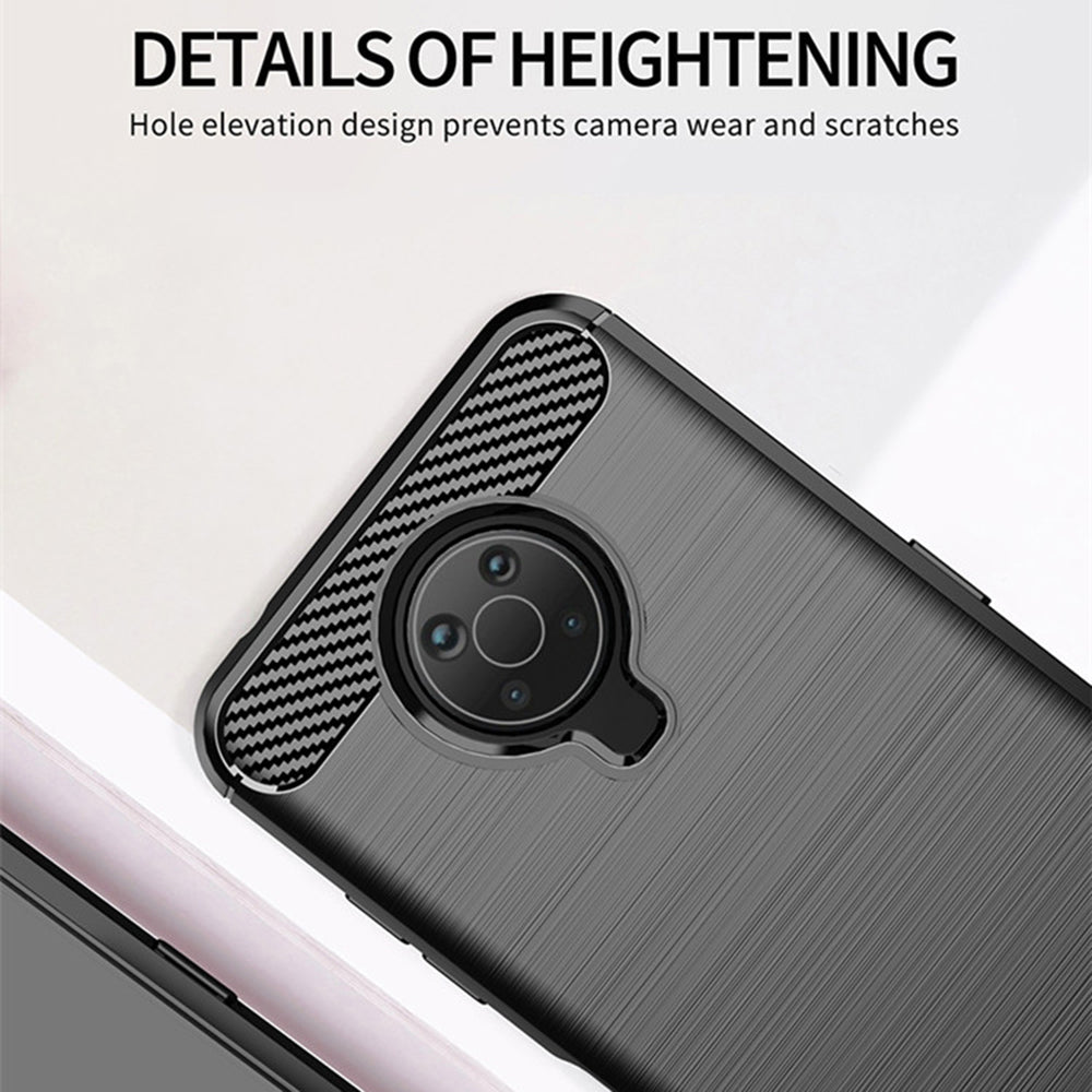 Cover til Nokia G10 / G20, Techsuit, Carbon, Sort