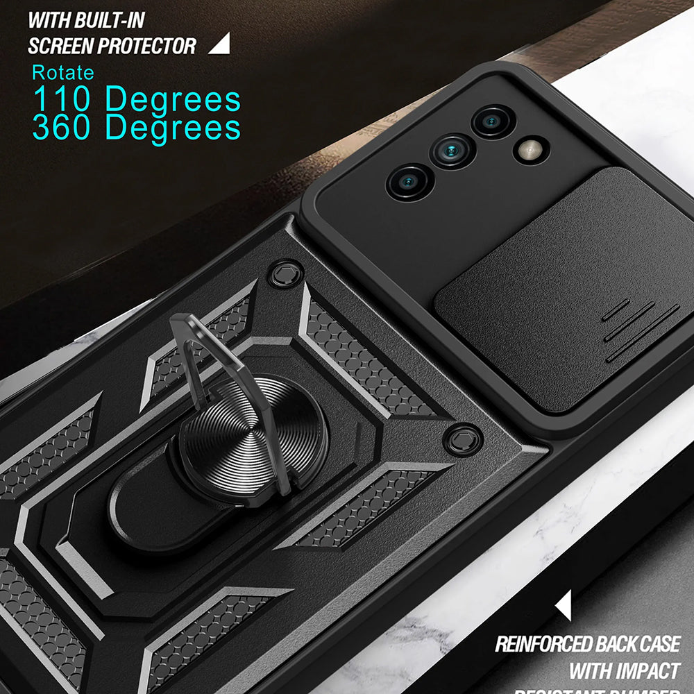 Cover til Nokia G21 / G11, Techsuit, CamShield, Sort