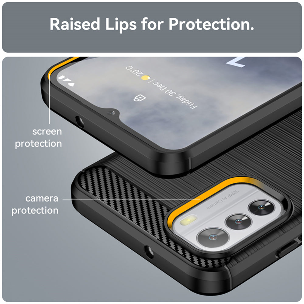 Cover til Nokia G42, Techsuit, Carbon, Sort