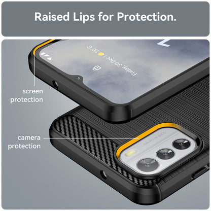 Cover til Nokia G42, Techsuit, Carbon, Sort