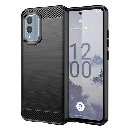 Cover til Nokia X30, Techsuit, Carbon, Sort