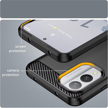 Cover til Nokia X30, Techsuit, Carbon, Sort
