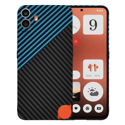 Cover til Nothing CMF Phone 1, Techsuit, Carbonite FiberShell, Sort Blå