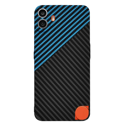 Cover til Nothing CMF Phone 1, Techsuit, Carbonite FiberShell, Sort Blå