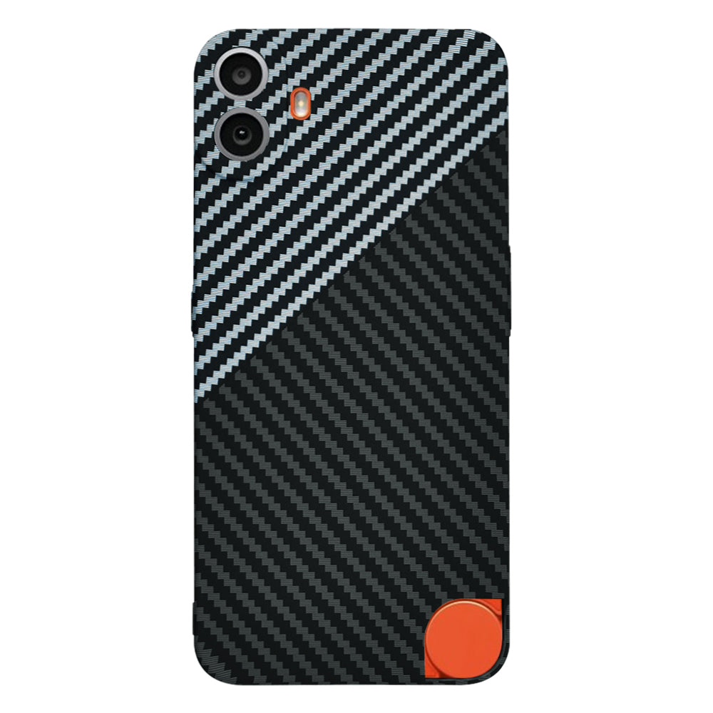 Cover til Nothing CMF Phone 1, Techsuit, Carbonite FiberShell, Sort Grå