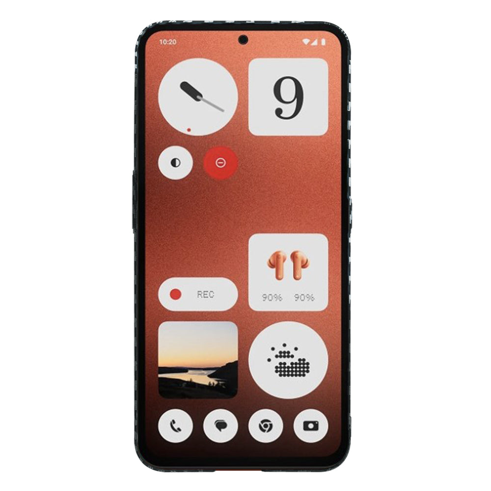 Cover til Nothing CMF Phone 1, Techsuit, Carbonite FiberShell, Sort Grå