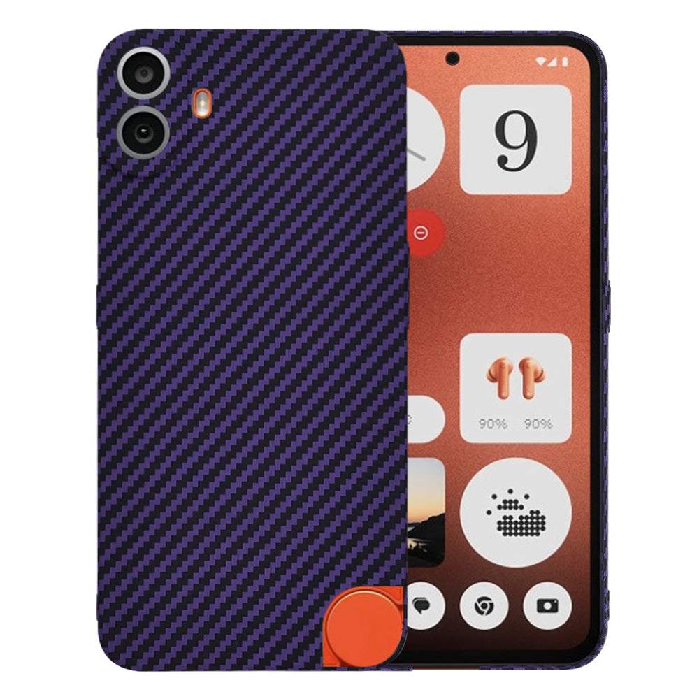 Cover til Nothing CMF Phone 1, Techsuit, Carbonite FiberShell, Lilla