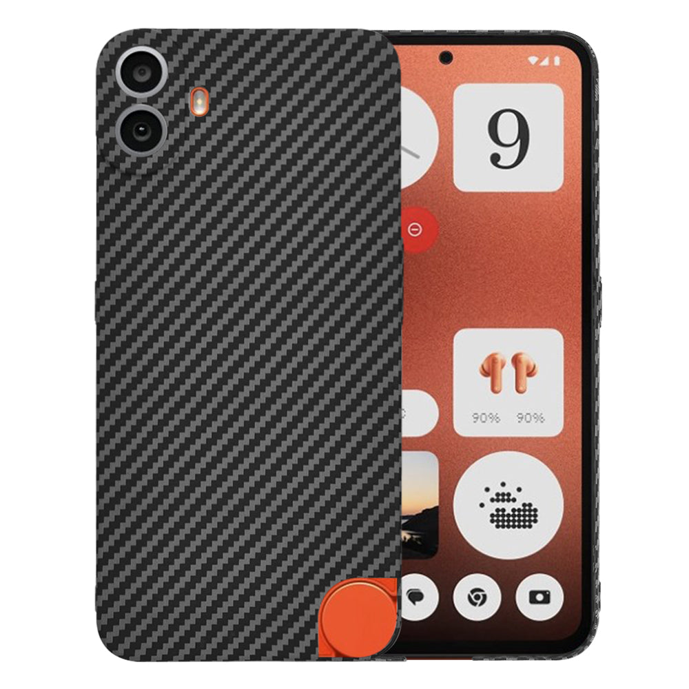 Cover til Nothing CMF Phone 1, Techsuit, Carbonite FiberShell, Sort