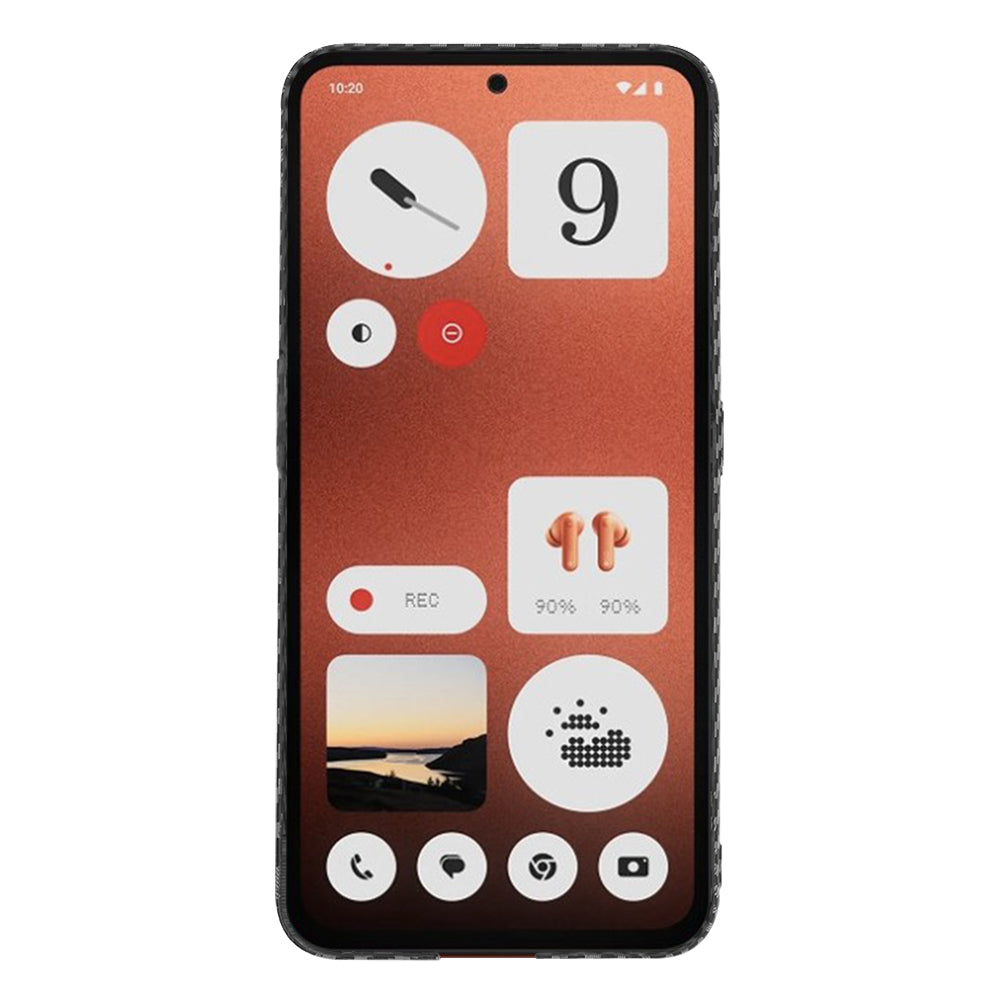 Cover til Nothing CMF Phone 1, Techsuit, Carbonite FiberShell, Sort