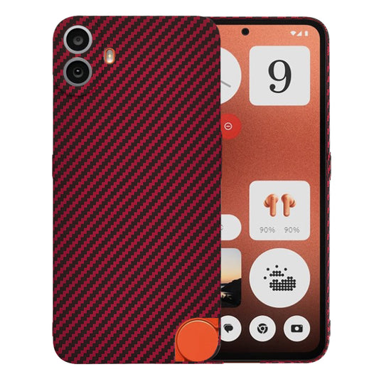 Cover til Nothing CMF Phone 1, Techsuit, Carbonite FiberShell, Rød