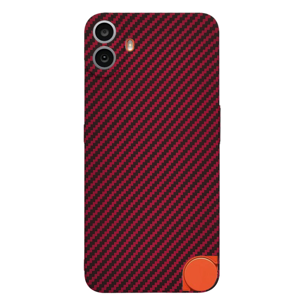 Case for Nothing CMF Phone 1, Techsuit, Carbonite FiberShell, Red