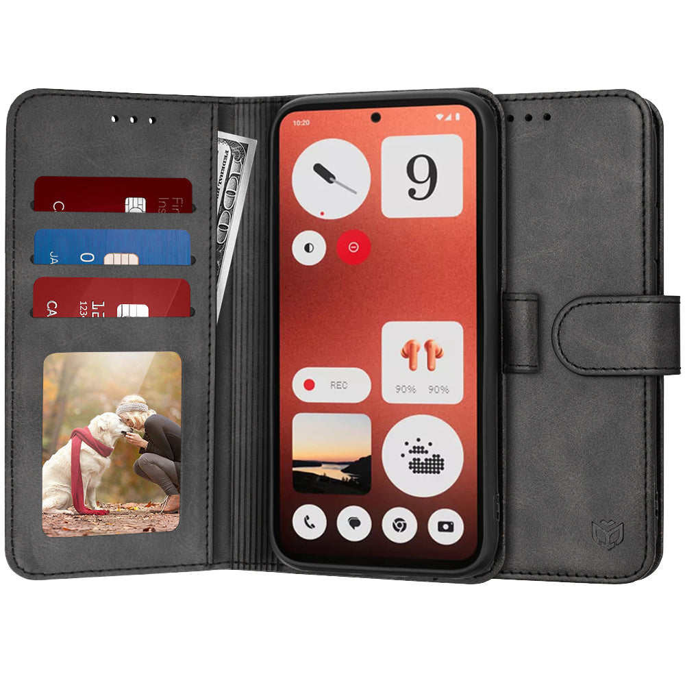Cover til Nothing CMF Phone 1, Techsuit, Diary Book, Sort