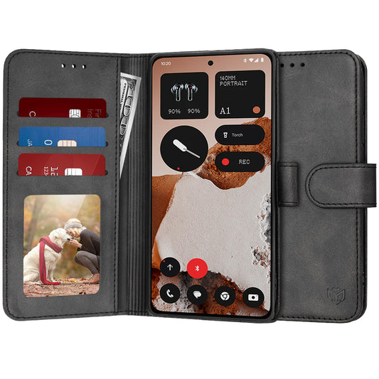 Cover til Nothing CMF Phone 2 Pro, Techsuit, Diary Book, Sort