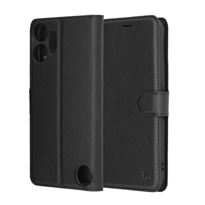 Cover til Nothing CMF Phone 2 Pro, Techsuit, Leather Folio, Sort