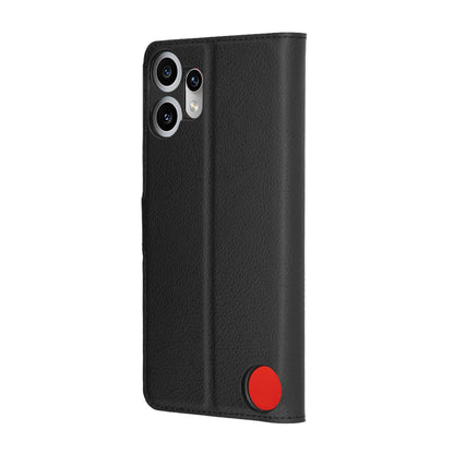 Cover til Nothing CMF Phone 2 Pro, Techsuit, Leather Folio, Sort