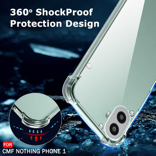 Cover til Nothing CMF Phone 2 Pro, Techsuit, Stødsikker Klar, Transparent