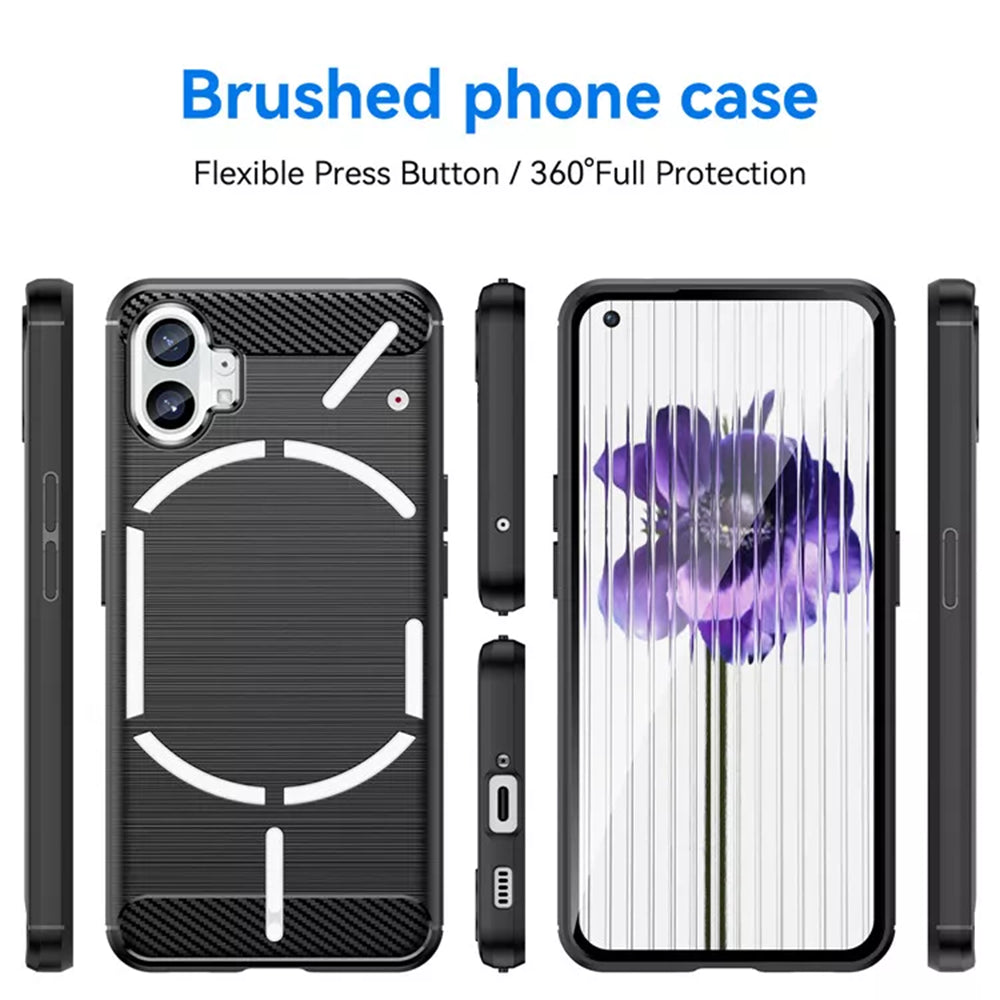 Cover til Nothing Phone (1), Techsuit, Carbon, Sort