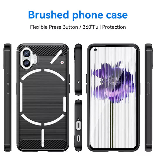 Cover til Nothing Phone (1), Techsuit, Carbon, Sort