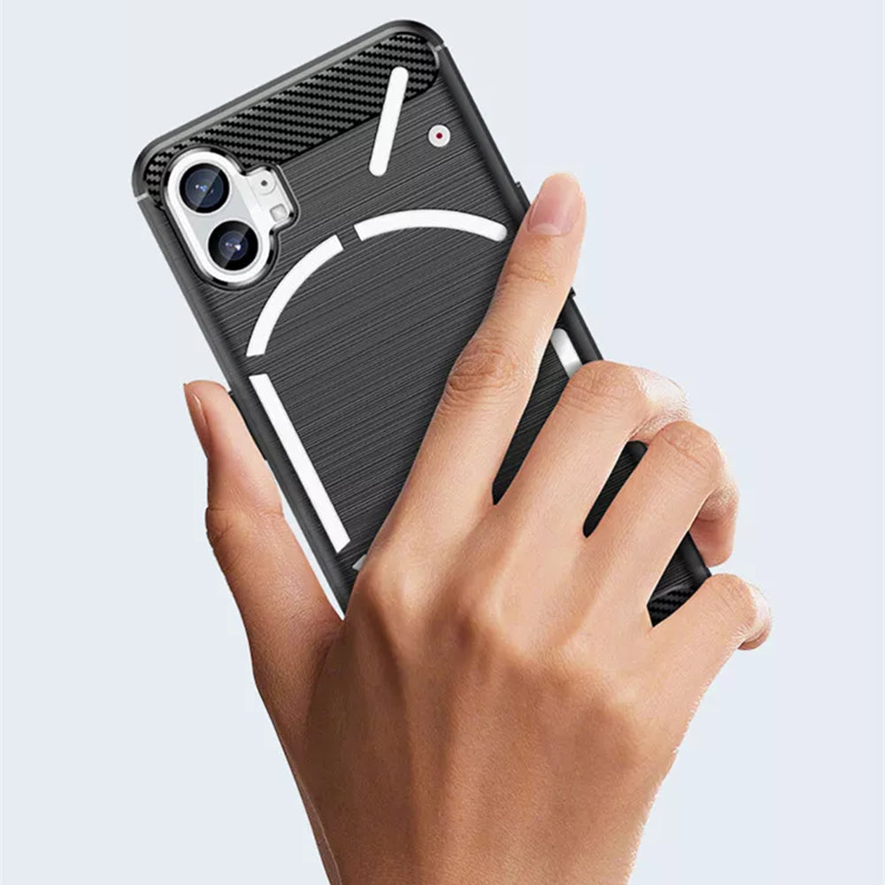 Cover til Nothing Phone (1), Techsuit, Carbon, Sort