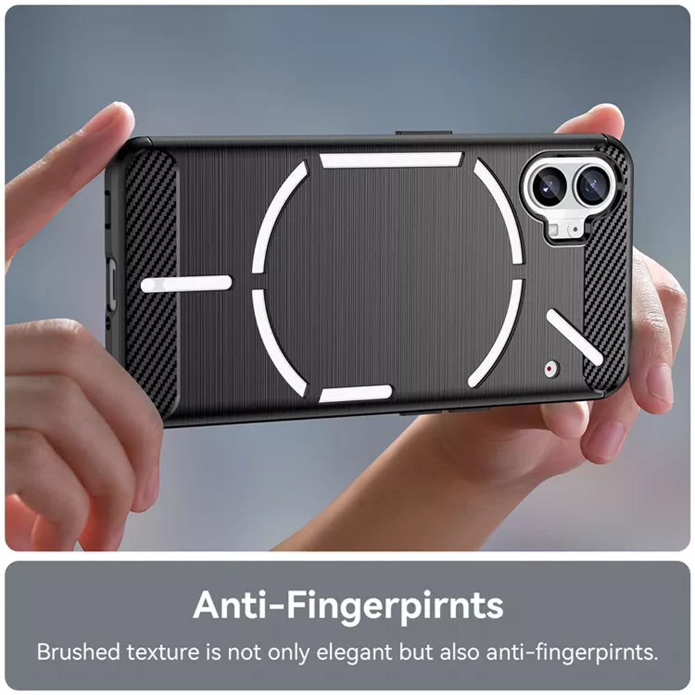 Cover til Nothing Phone (1), Techsuit, Carbon, Sort