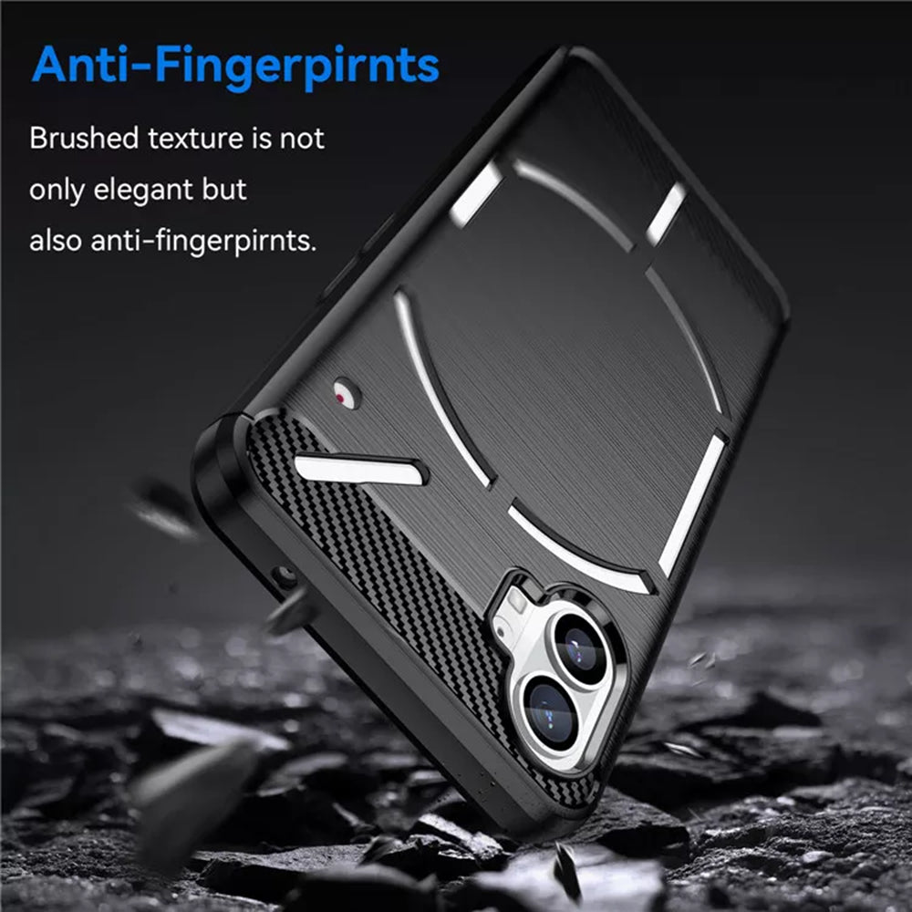 Cover til Nothing Phone (1), Techsuit, Carbon, Sort