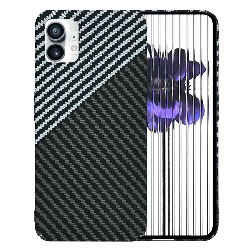 Cover til Nothing Phone (1), Techsuit, Carbonite FiberShell, Sort Grå