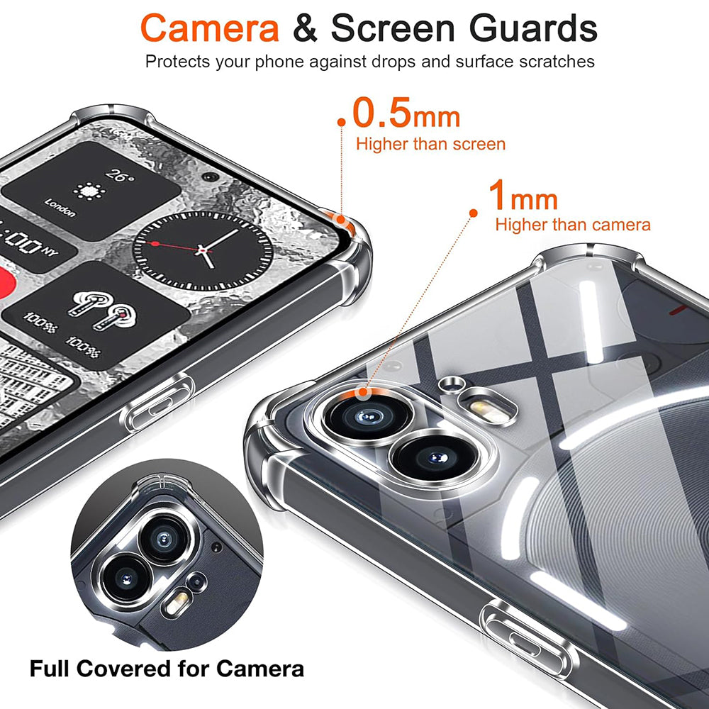 Cover til Nothing Phone (2), Techsuit, Stødabsorberende Klar, Transparent
