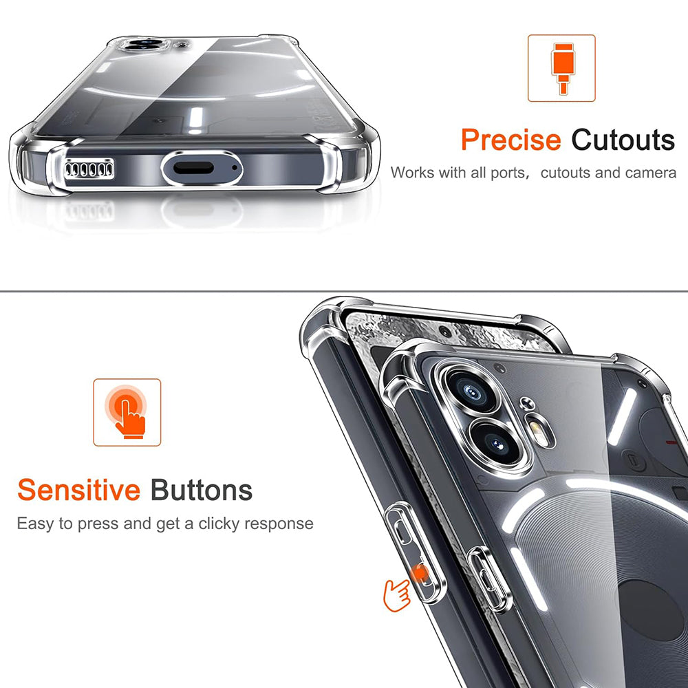 Cover til Nothing Phone (2), Techsuit, Stødabsorberende Klar, Transparent
