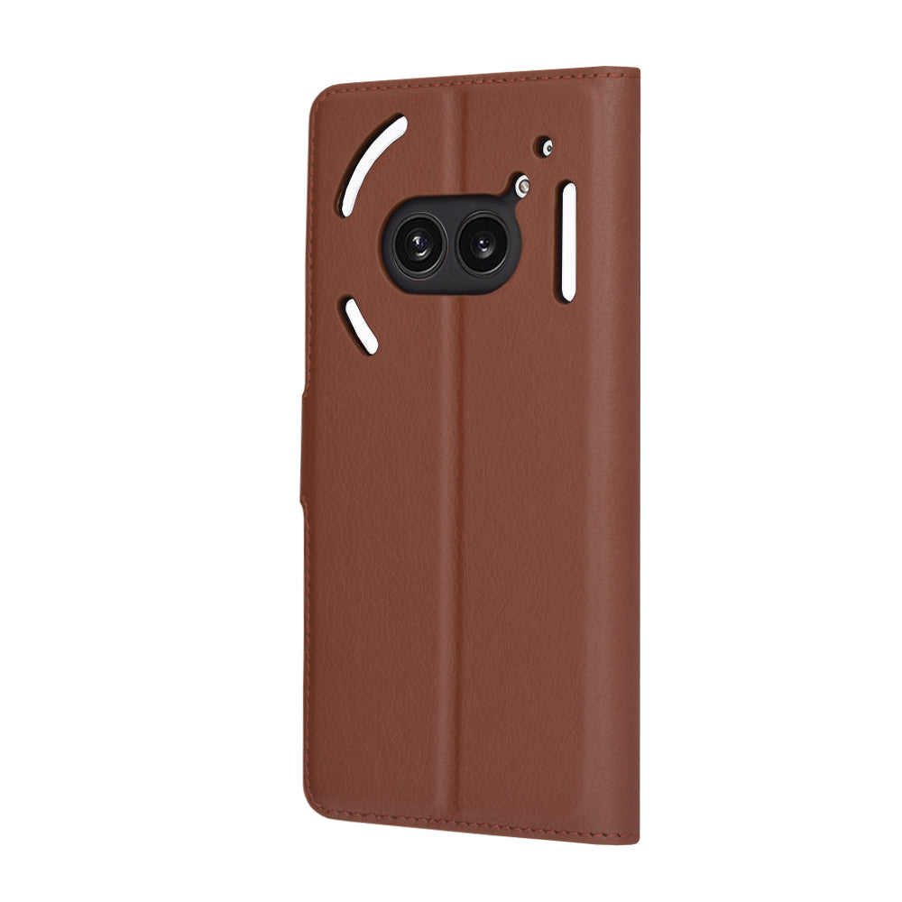Cover til Nothing Phone (2a) Plus / Phone (2a), Techsuit, Leather Folio, Brun