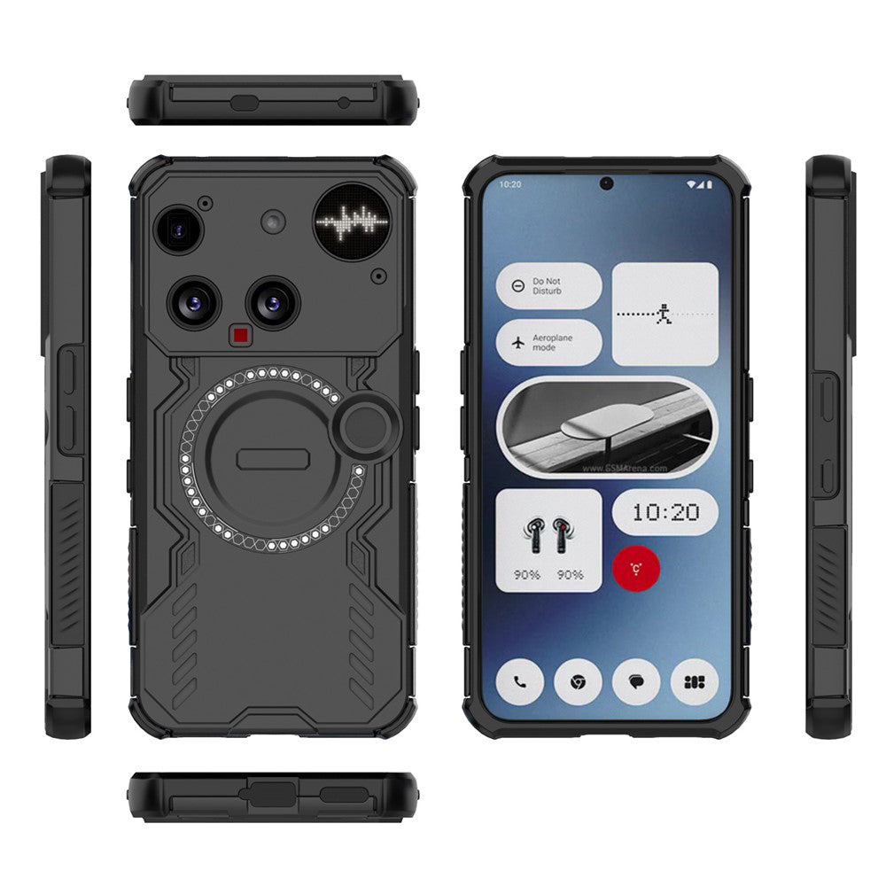 MagSafe-etui til Nothing Phone (3), Techsuit, ArmorMag, Sort