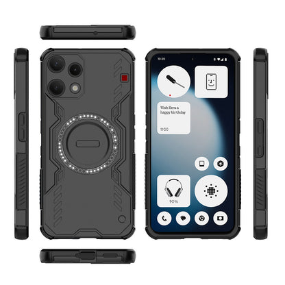 Etui til Nothing Phone (3a) Lite, Techsuit, ArmorMag, Sort