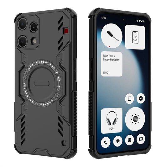 Etui til Nothing Phone (3a) Lite, Techsuit, ArmorMag, Sort