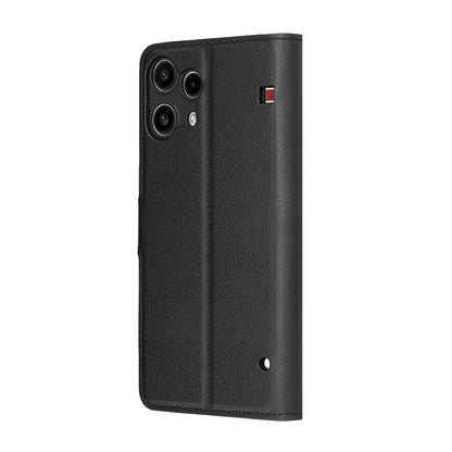 Etui til Nothing Phone (3a) Lite, Techsuit, Leather Folio, Sort