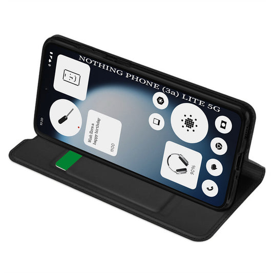 Etui til Nothing Phone (3a) Lite, Techsuit, Magskin Book, Sort