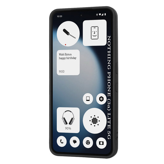 Etui til Nothing Phone (3a) Lite, Techsuit, SoftFlex, Sort