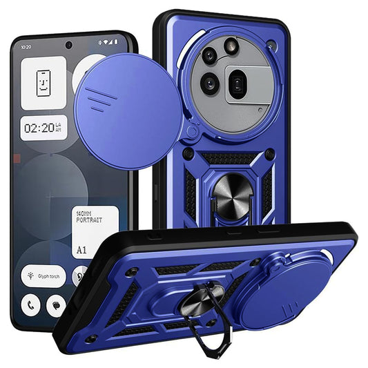 Cover til Nothing Phone (3a) Pro, Techsuit, CamShield, Blå
