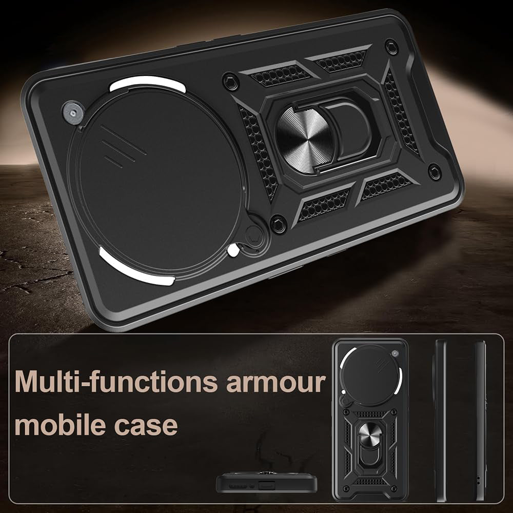 Cover til Nothing Phone (3a) Pro, Techsuit, CamShield, Sort
