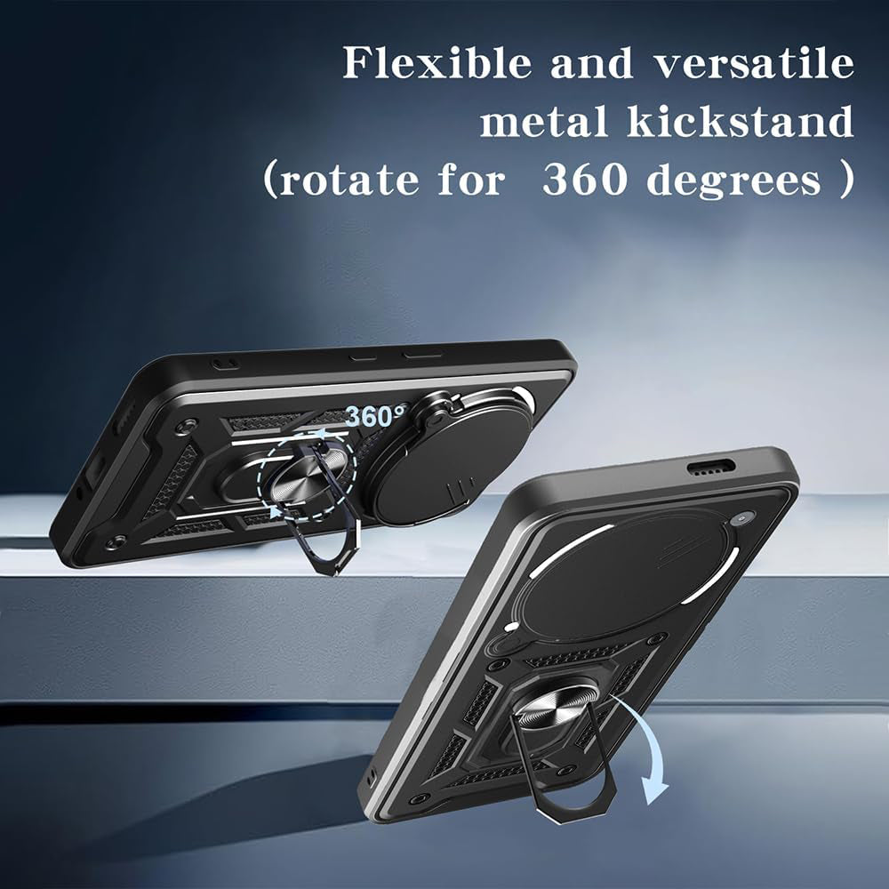 Cover til Nothing Phone (3a) Pro, Techsuit, CamShield, Sort