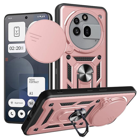 Cover til Nothing Phone (3a) Pro, Techsuit, CamShield, Lyserød