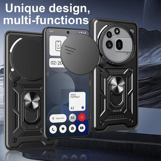 Case for Nothing Phone (3a) Pro, Techsuit, CamShield, Pink